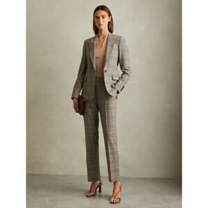 REISS TAMY Checked Slim Fit Suit Trousers